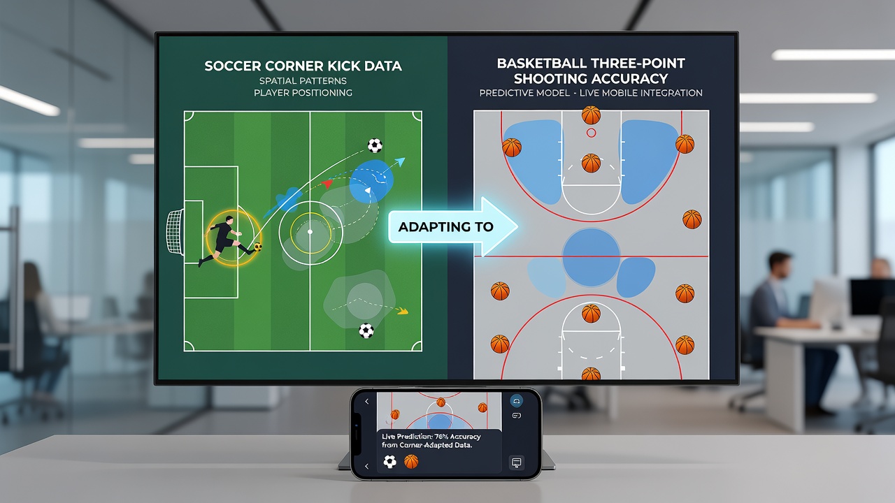 Darstellung von Echtzeit-Datenflüssen zwischen Fußball-Eckbällen und Basketball-Dreipunktwürfen in Wett-Apps