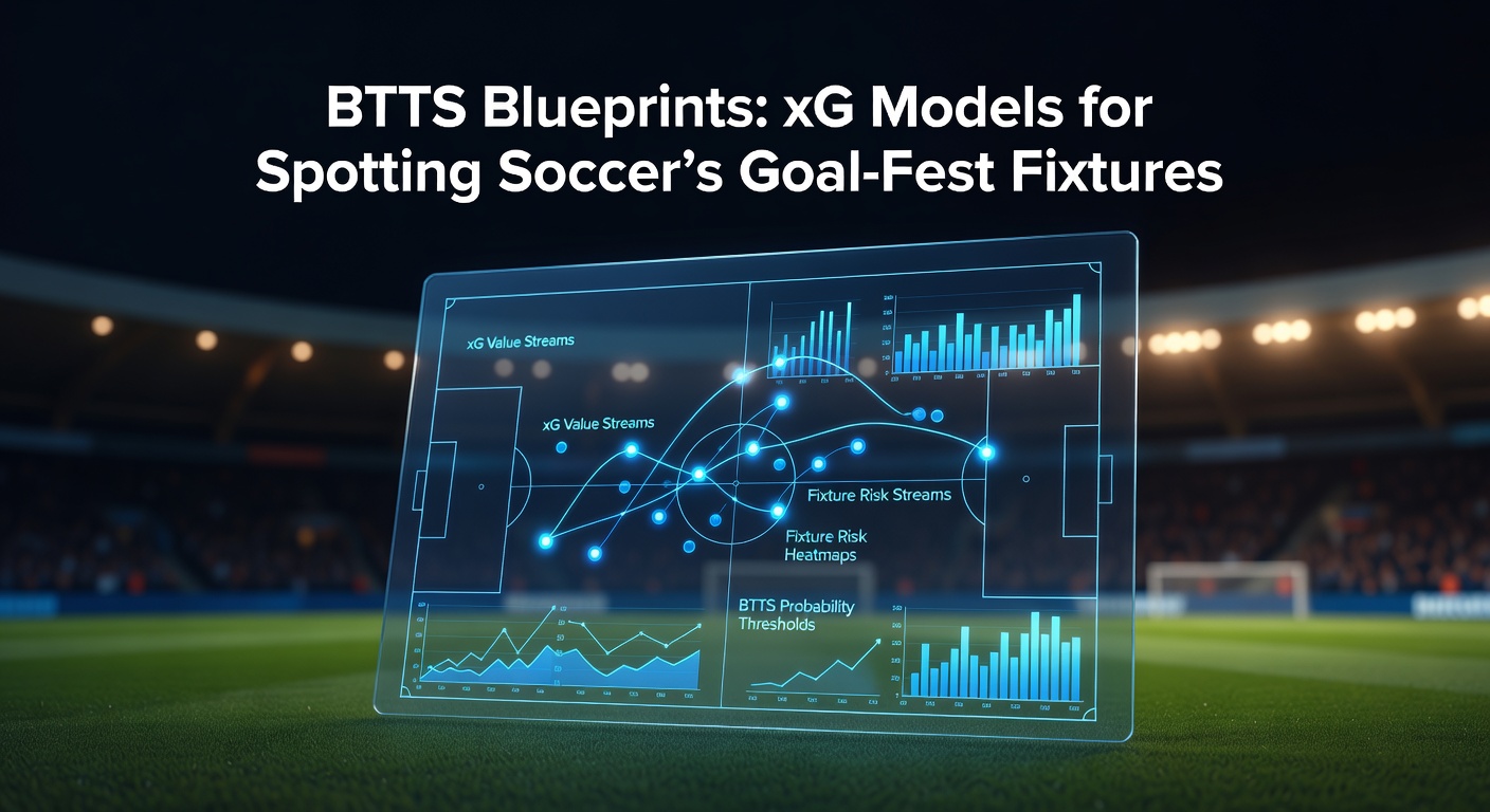 Grafik mit xG-Werten und Toren in einem typischen BTTS-Spiel, die hohe Expected Goals für beide Teams zeigt